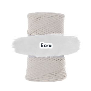 Baumwollkordel 3mm - Polyesterkern -100 m - Ecru (050)