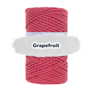 Baumwollkordel 3mm - Polyesterkern -100 m - Grapefruit (375)