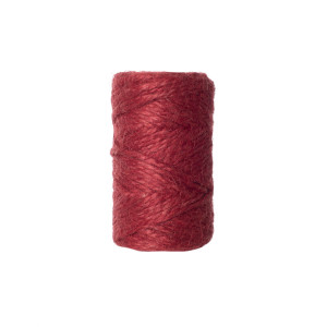 Jutegarn 40m/100g - Durchmesser 2mm - Rot