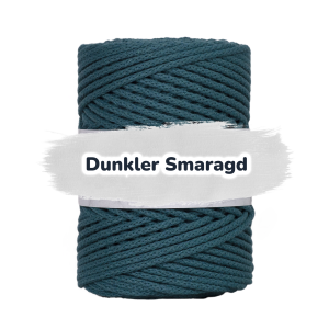 Baumwollkordel 5mm - ohne Kern -100 m - Dunkler Smaragd (820)