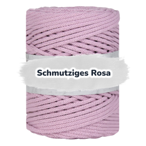 Baumwollkordel 5mm - Baumwollkern -100 m - Schmutziges Rosa (310)