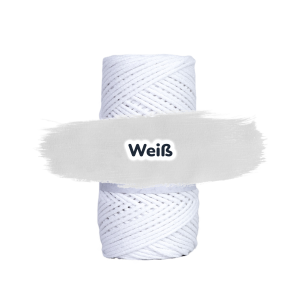 Baumwollkordel 2mm - Baumwollkern- 100 m - Weiß (000)