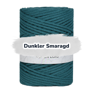 Baumwollkordel 5mm - Baumwollkern -100 m - Dunkler Smaragd (820)