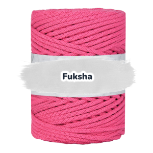 Baumwollkordel 5mm - Baumwollkern -100 m - Fuchsia (360)