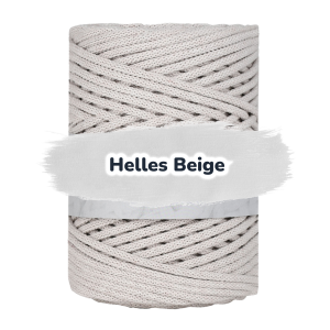 Baumwollkordel 5mm - Baumwollkern -100 m - Hellbeige (725)