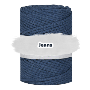 Baumwollkordel 5mm - Baumwollkern -100 m - Jeans (800)