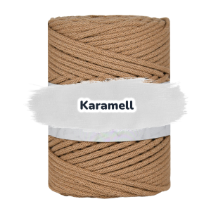 Baumwollkordel 5mm - Baumwollkern -100 m - Karamell (705)