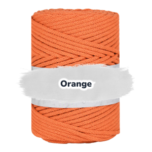 Baumwollkordel 5mm - Baumwollkern -100 m - Orange (350)