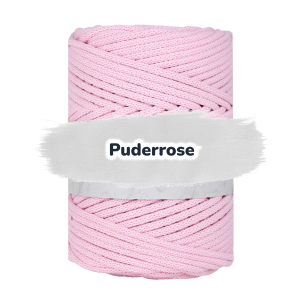 Baumwollkordel 5mm - Baumwollkern -100 m - Puderrosa (300)