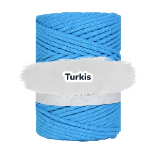 Baumwollkordel 5mm - Baumwollkern -100 m - Türkis (430)
