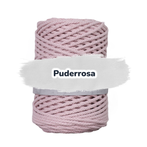 Baumwollkordel 5mm - ohne Kern -100 m - Puderrosa (300)