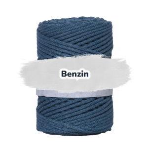 Baumwollkordel 5mm - ohne Kern -100 m - Benzin (810)