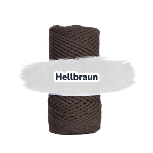 Baumwollkordel 2mm - Baumwollkern- 100 m - Hellbraun (750)