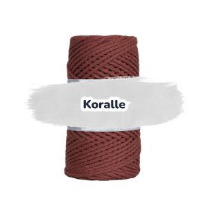 Baumwollkordel 2mm - Baumwollkern- 100 m - Koralle (355)
