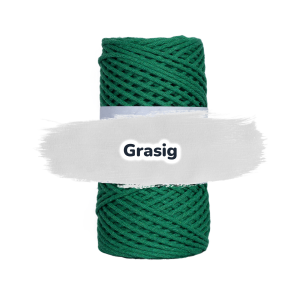 Baumwollkordel 2mm - Baumwollkern- 100 m - Grasig (650)