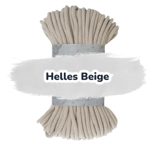 Baumwollkordel 7mm - 50 m - Hellbeige (725)
