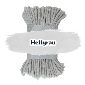 Baumwollkordel 7mm - 50 m - Hellgrau (100)