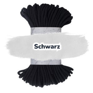Baumwollkordel 7mm - 50 m - Schwarz (900)