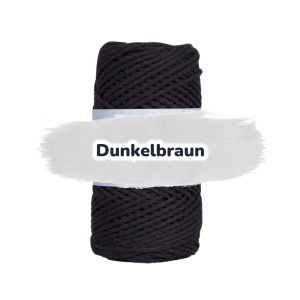 Baumwollkordel 2mm - Baumwollkern- 100 m - Dunkelbraun (775)