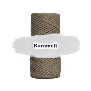 Baumwollkordel 2mm - Baumwollkern- 100 m - Karamell (705)