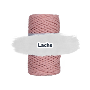 Baumwollkordel 2mm - Baumwollkern- 100 m - Lachs (330)