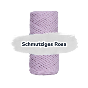 Baumwollkordel 2mm - Baumwollkern- 100 m - Schmutziges Rosa (310)