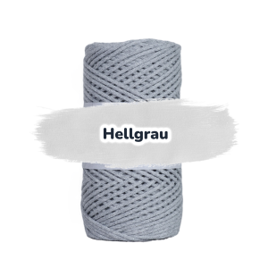 Baumwollkordel 2mm - Baumwollkern- 100 m - Hellgrau (100)