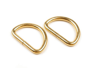 Metall-Halbring 25 mm - Nickel (1 Stück) - verschiedene Farben - Gold
