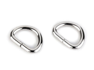 Metall-Halbring 15 mm - Nickel (1 Stück)