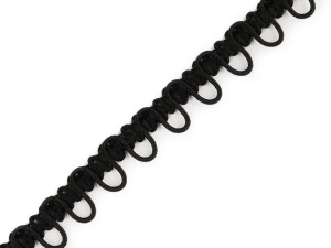 Flauschbänder 10 cm - Schwarz