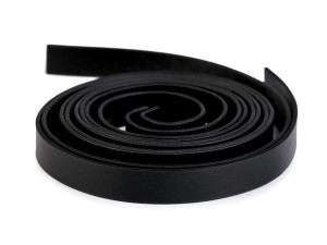 Taschenhenkel aus Kunstleder - Breite 15mm - 2 Stück - verschiedene Farben - Schwarz