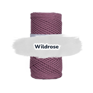 Baumwollkordel 2mm - Baumwollkern- 100 m - Wildrose (320)