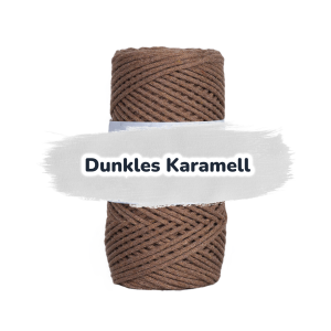 Baumwollkordel 2mm - Baumwollkern- 100 m - Dunkel Karamell (740)