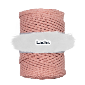 Baumwollkordel 5mm - ohne Kern -100 m - Lachs (330)