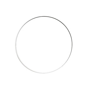 Metallring für Traumfänger/Makramee - Farbe Weiß - 35cm