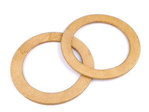 Holzgriffe für Taschen Ø13,5 cm - Natürlich