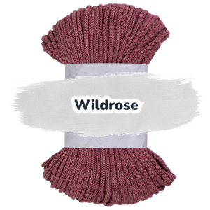 Baumwollkordel 5mm - Polyesterkern -100 m - Wildrose (320)