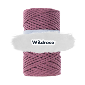 Baumwollkordel 3mm - Polyesterkern -100 m - Wildrose (320)