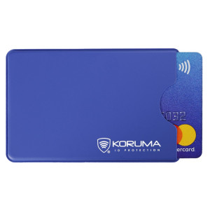 Plastové pouzdro RFID proti krádeži platební karty (modré) -