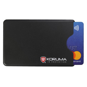 Plastové pouzdro RFID proti krádeži kreditní karty (černé) - KUK-108VBL