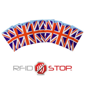 Etui antykradzieżowe na karty zbliżeniowe (Union Jack) zestaw 10szt.