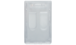 Etui na identyfikator - przezroczyste, na dwie karty, pionowe