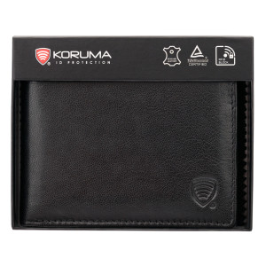 Portofel antifurt pentru tineri cu protecție RFID (negru)