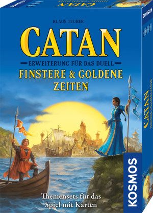 Catan - Erweiterung für das Duell - Finstere & Goldene Zeiten Brettspiel ab 10 Jahren, für 2-2 Spieler