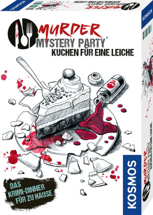 Murder Mystery Party Kuchen für eine Leiche Brettspiel ab 16 Jahren, für 6-8 Spieler