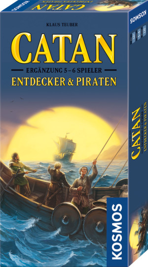 CATAN - Ergänzung 5-6 Spieler - Entdecker & Piraten Brettspiel ab 12 Jahren, für 5-6 Spieler
