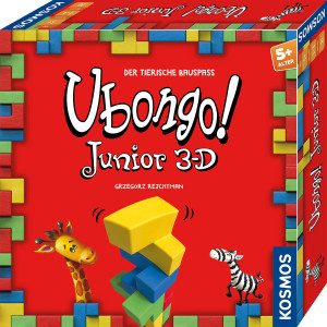 Ubongo Junior 3-D Brettspiel ab 5 Jahren, für 1-4 Spieler