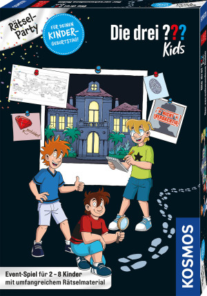 Rätsel-Party: Die drei Fragezeichen Kids - Der verschwundene Rubin Brettspiel ab 7 Jahren, für 2-6 Spieler