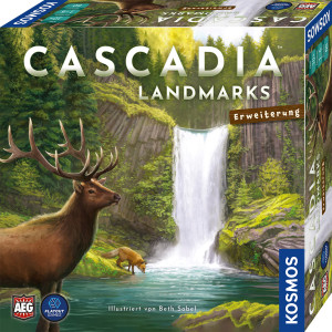 Cascadia Landmarks Brettspiel ab 10 Jahren, für 1-6 Spieler
