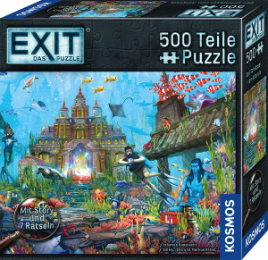 EXIT® - Das Puzzle: Der Schlüssel von Atlantis Brettspiel ab 10 Jahren, für 1-4 Spieler